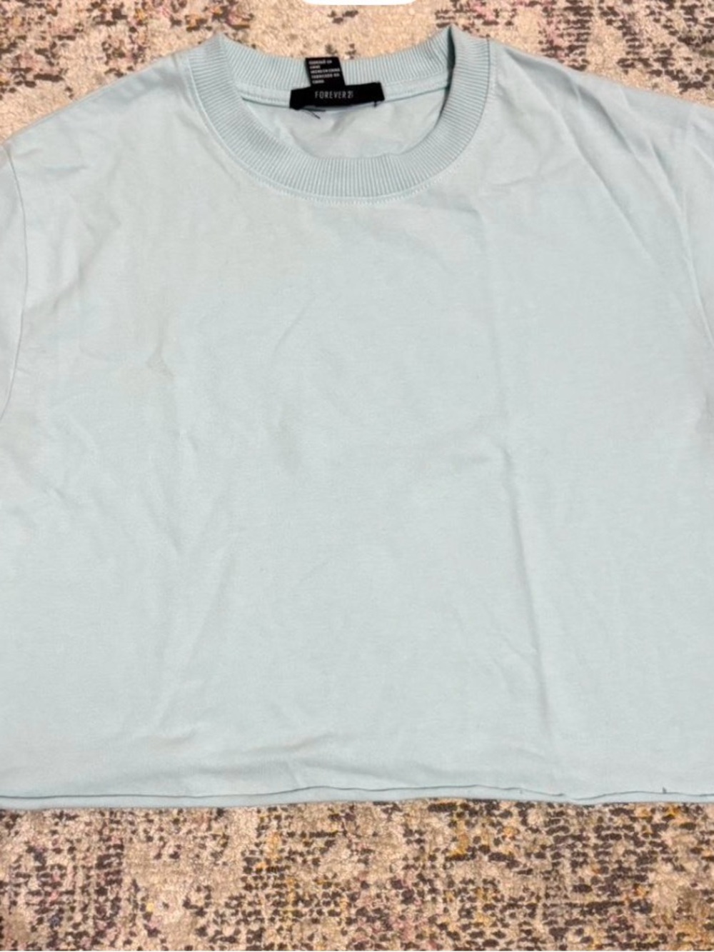 Forever 21 Pale Blue Crewneck Tee